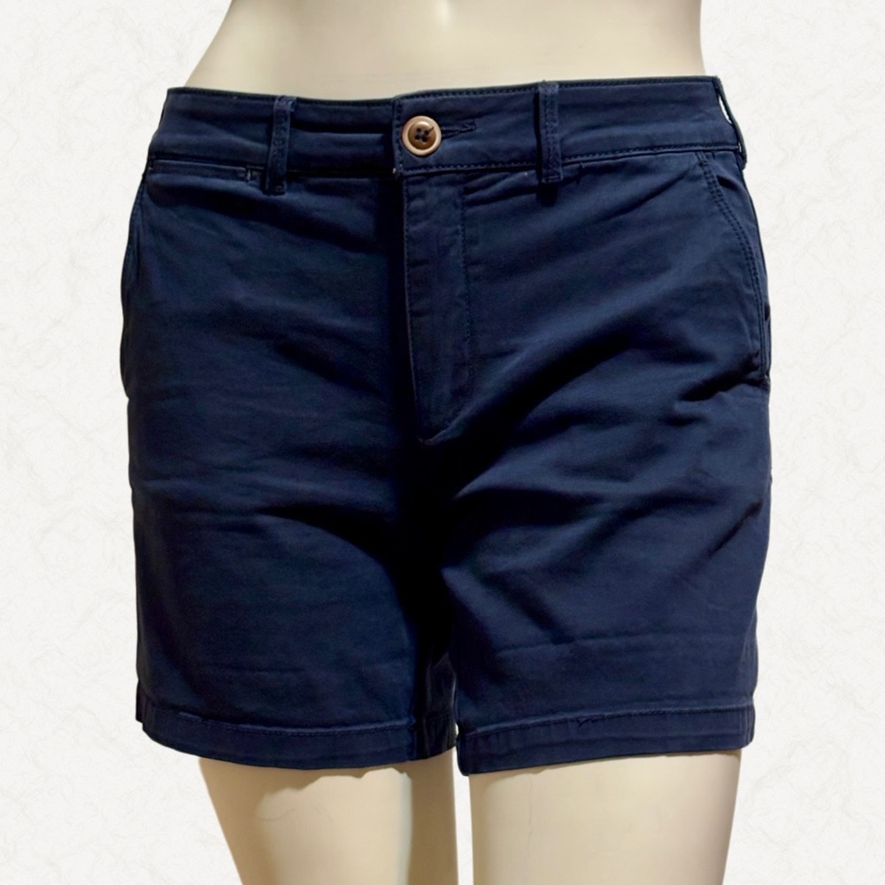 Anthropologie Navy Blue Chino Shorts – Size 27